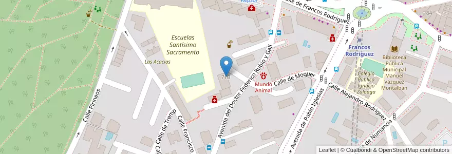 Mapa de ubicacion de #MADWORK en Испания, Мадрид, Мадрид, Área Metropolitana De Madrid Y Corredor Del Henares, Мадрид.