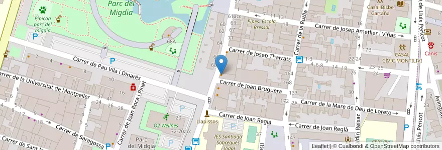 Mapa de ubicacion de Mafalda en Spagna, Catalunya, Girona, Gironès, Girona.