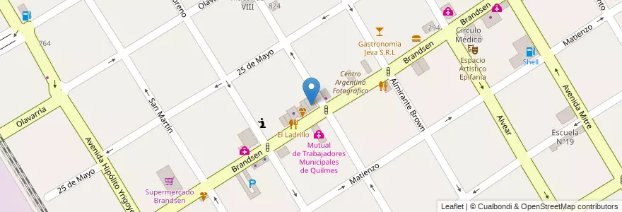 Mapa de ubicacion de Maga Shop en آرژانتین, استان بوئنوس آیرس, Partido De Quilmes, Quilmes.
