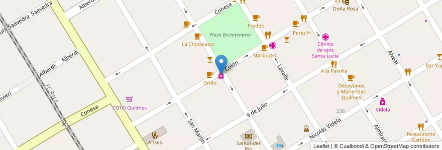 Mapa de ubicacion de Maga en 아르헨티나, 부에노스아이레스주, Partido De Quilmes, Quilmes.