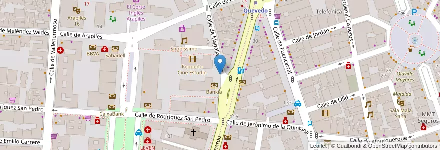 Mapa de ubicacion de MAGALLANES, CALLE, DE,2 en 西班牙, Comunidad De Madrid, Comunidad De Madrid, Área Metropolitana De Madrid Y Corredor Del Henares, Madrid.