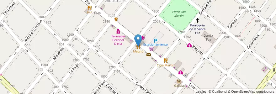 Mapa de ubicacion de Magno en Arjantin, Buenos Aires, Partido De Lanús, Lanús Oeste.