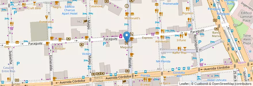 Mapa de ubicacion de Maguitur, Retiro en Argentine, Ciudad Autónoma De Buenos Aires, Comuna 1, Buenos Aires.