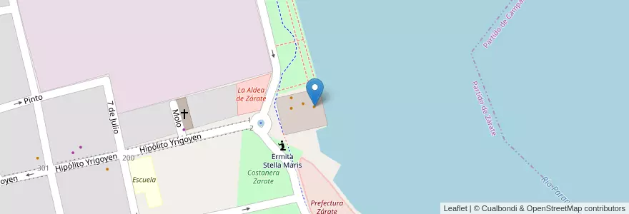 Mapa de ubicacion de Mahi Mahi Seafood, Grill & Sushi Bar en الأرجنتين, بوينس آيرس, Partido De Zárate.