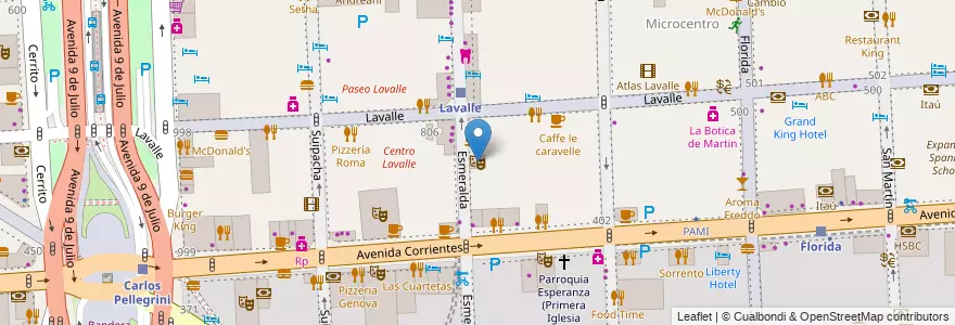 Mapa de ubicacion de Maipo, San Nicolas en アルゼンチン, Ciudad Autónoma De Buenos Aires, Comuna 1, ブエノスアイレス.