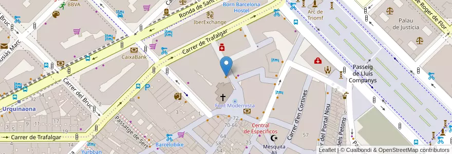 Mapa de ubicacion de Mako Barcelona Japanese Tavern en إسبانيا, كتالونيا, برشلونة, بارسلونس, Barcelona.