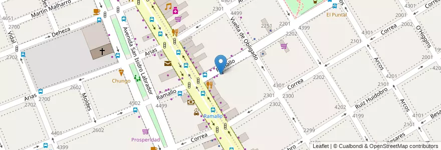 Mapa de ubicacion de Mala Pinta, Nuñez en アルゼンチン, Ciudad Autónoma De Buenos Aires, ブエノスアイレス, Comuna 13.