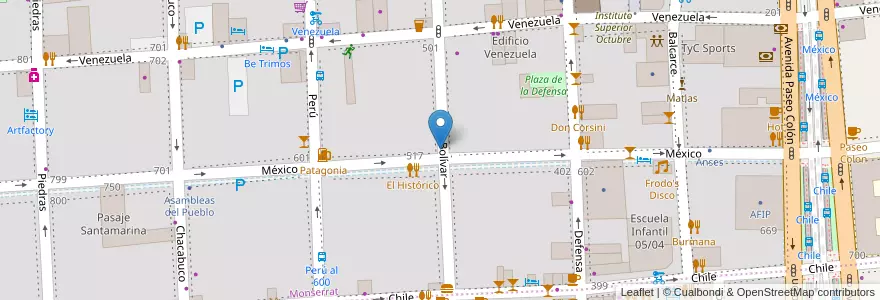 Mapa de ubicacion de malin head, Montserrat en آرژانتین, Ciudad Autónoma De Buenos Aires, Comuna 1, Buenos Aires.