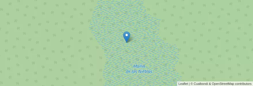 Mapa de ubicacion de Mallin de las Nieblas en Argentinië, Chili, Neuquén, Departamento Los Lagos.