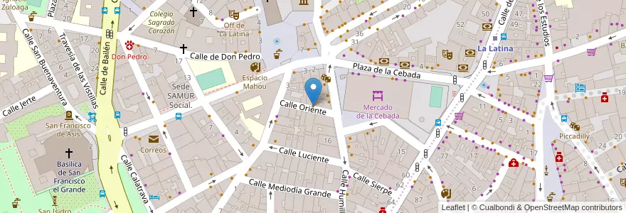 Mapa de ubicacion de MamaJuana en España, Comunidad De Madrid, Comunidad De Madrid, Área Metropolitana De Madrid Y Corredor Del Henares, Madrid.