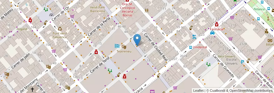 Mapa de ubicacion de Mama's Cafe en 西班牙, Catalunya, Barcelona, Barcelonès, Barcelona.