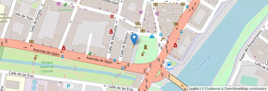 Mapa de ubicacion de Mamma mia en اسپانیا, Castilla Y León, Valladolid, Valladolid.