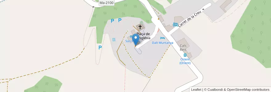 Mapa de ubicacion de Mandala en 西班牙, 巴利阿里群岛, España (Mar Territorial), Serra De Tramuntana, 巴利阿里群岛, Bunyola.