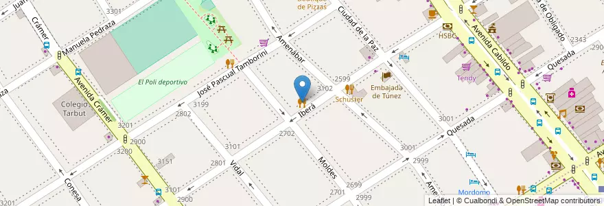 Mapa de ubicacion de Mandy, Nuñez en Argentina, Ciudad Autónoma De Buenos Aires, Buenos Aires, Comuna 13.