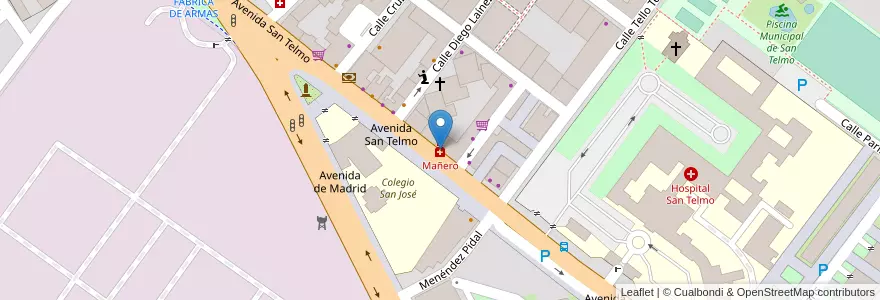 Mapa de ubicacion de Mañero en Испания, Кастилия И Леон, Palencia, Campos, Palencia.