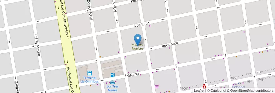 Mapa de ubicacion de Manitos Magicas en آرژانتین, استان انتره ریوس, Departamento Uruguay, Distrito Molino, Concepción Del Uruguay.