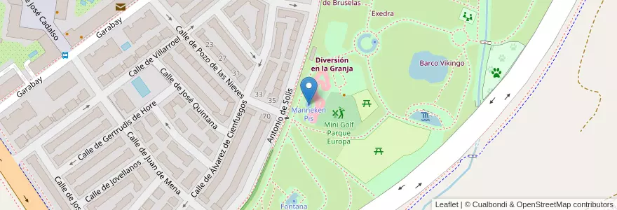 Mapa de ubicacion de Manneken Pis en Испания, Мадрид, Мадрид, Área Metropolitana De Madrid Y Corredor Del Henares, San Fernando De Henares.