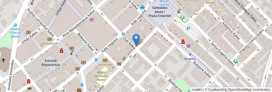 Mapa de ubicacion de Manolo en Espagne, Pays Basque Autonome, Biscaye, Grand-Bilbao, Getxo.
