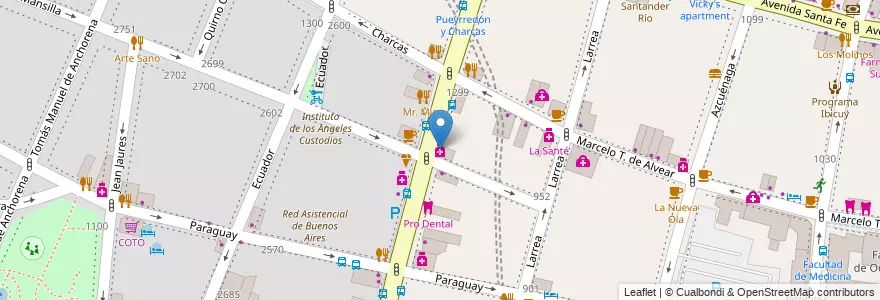 Mapa de ubicacion de Mansilla, Recoleta en Argentina, Ciudad Autónoma De Buenos Aires, Comuna 2, Buenos Aires.