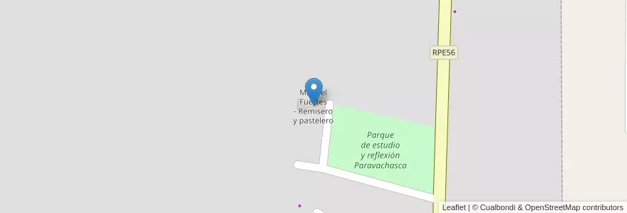 Mapa de ubicacion de Manuel Fuertes - Remisero y pastelero en Argentina, Córdoba, Departamento Santa María, Pedanía San Isidro, Comuna De Villa San Isidro, José De La Quintana.
