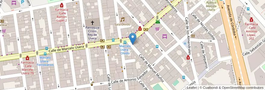 Mapa de ubicacion de MANUEL MUÑOZ, CALLE, DE,4 en إسبانيا, منطقة مدريد, منطقة مدريد, Área Metropolitana De Madrid Y Corredor Del Henares, مدريد.