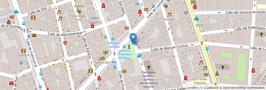 Mapa de ubicacion de MANUEL SILVELA, CALLE, DE,20 en إسبانيا, منطقة مدريد, منطقة مدريد, Área Metropolitana De Madrid Y Corredor Del Henares, مدريد.