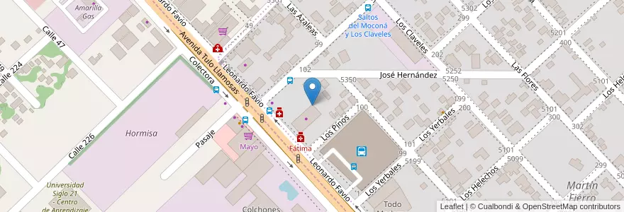 Mapa de ubicacion de Manzana 014 en الأرجنتين, Misiones, Departamento Capital, Municipio De Garupá.