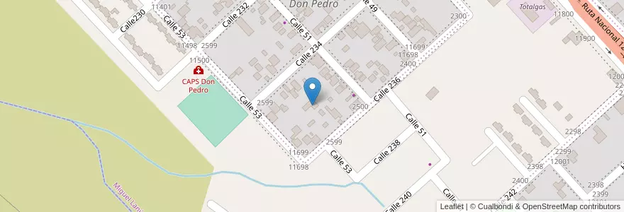 Mapa de ubicacion de Manzana 095 en 阿根廷, Misiones, Departamento Capital, Municipio De Garupá.