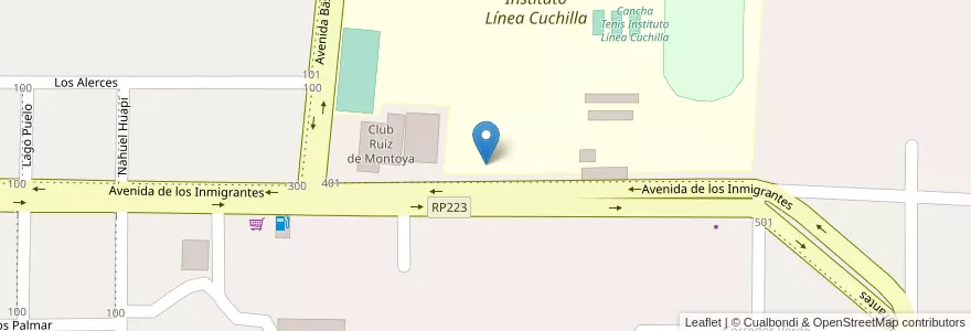 Mapa de ubicacion de Manzana 1 en アルゼンチン, ミシオネス州, Departamento Libertador General San Martín, Municipio De Ruiz De Montoya.