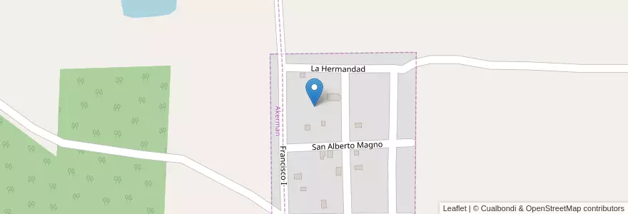 Mapa de ubicacion de Manzana 1 en Arjantin, Misiones, Departamento Libertador General San Martín, Municipio De Capioví, Akerman.