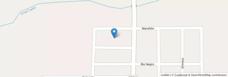 Mapa de ubicacion de Manzana 1 en アルゼンチン, ミシオネス州, Departamento San Ignacio, Municipio De Jardín América.