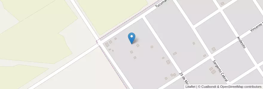 Mapa de ubicacion de Manzana 1 en アルゼンチン, ミシオネス州, Departamento Candelaria, Municipio De Bonpland, Bonpland.