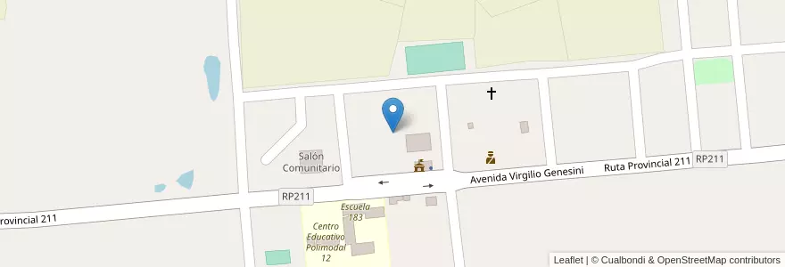 Mapa de ubicacion de Manzana 1 en アルゼンチン, ミシオネス州, Departamento Leandro N. Alem, Municipio De Dos Arroyos.