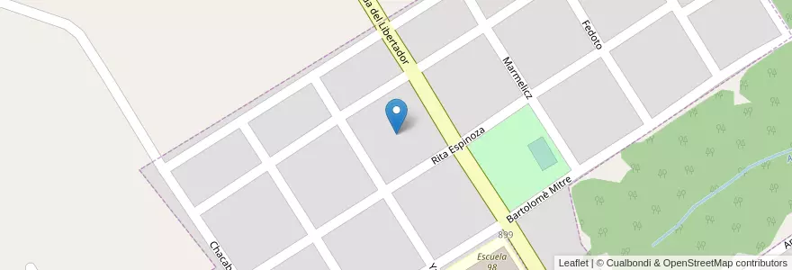 Mapa de ubicacion de Manzana 1 en Argentine, Misiones, Departamento Leandro N. Alem, Municipio De Cerro Azul.