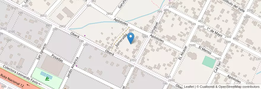 Mapa de ubicacion de Manzana 1 en Arjantin, Misiones, Departamento Capital, Municipio De Garupá.