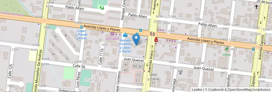 Mapa de ubicacion de Manzana 1 en Argentine, Misiones, Departamento Capital, Municipio De Posadas, Posadas.