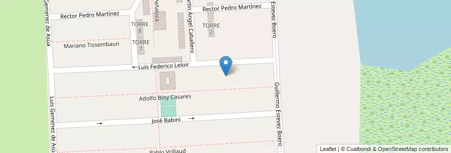 Mapa de ubicacion de Manzana 1 en 阿根廷, Santa Fe, Departamento La Capital, Santa Fe Capital.
