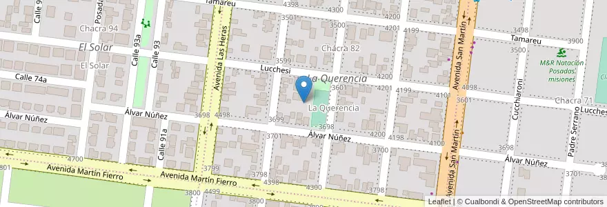 Mapa de ubicacion de Manzana 10 en Arjantin, Misiones, Departamento Capital, Municipio De Posadas, Posadas.
