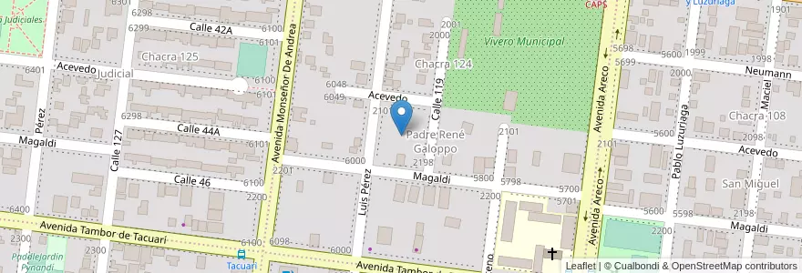 Mapa de ubicacion de Manzana 10 en الأرجنتين, Misiones, Departamento Capital, Municipio De Posadas, Posadas.