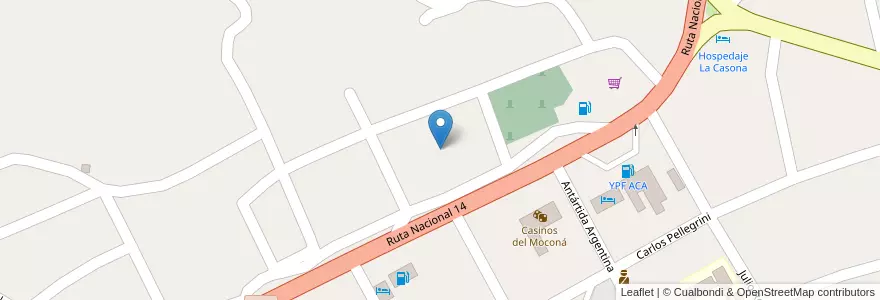 Mapa de ubicacion de Manzana 101 en 阿根廷, Misiones, Departamento General Manuel Belgrano, Municipio De Bernardo De Irigoyen.