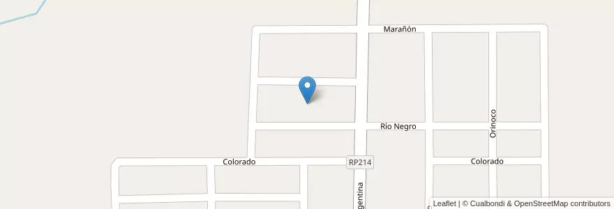 Mapa de ubicacion de Manzana 102 en アルゼンチン, ミシオネス州, Departamento San Ignacio, Municipio De Jardín América.