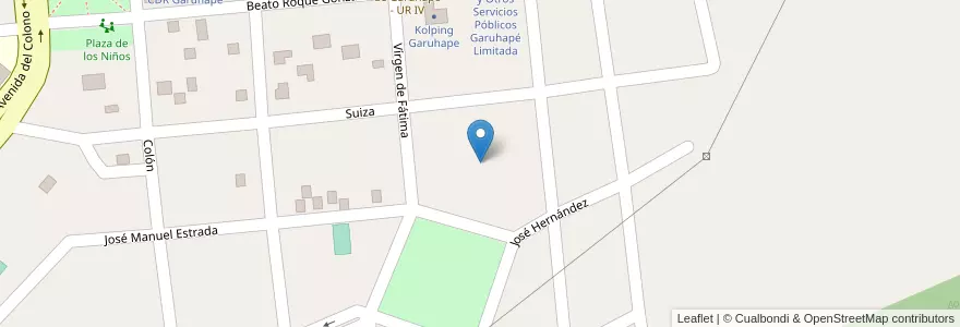 Mapa de ubicacion de Manzana 103 en アルゼンチン, ミシオネス州, Departamento Libertador General San Martín, Municipio De Garuhapé.