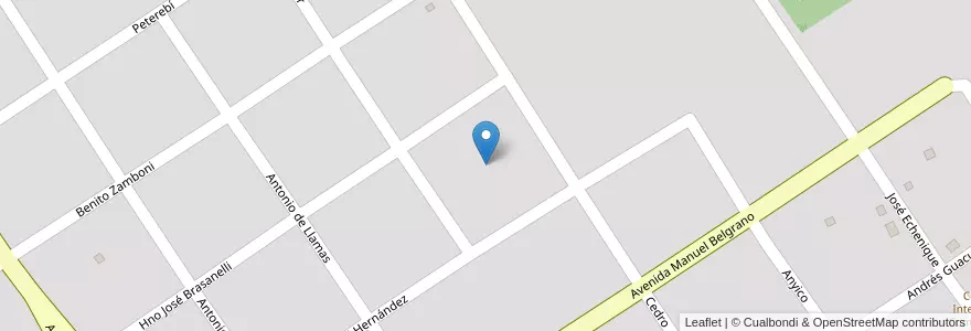 Mapa de ubicacion de Manzana 108 en アルゼンチン, ミシオネス州, Departamento Candelaria, Municipio De Santa Ana, Santa Ana.
