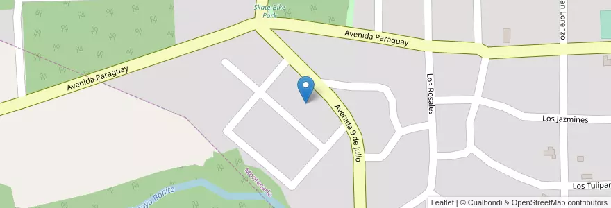 Mapa de ubicacion de Manzana 109 en 阿根廷, Misiones, Departamento Montecarlo, Municipio De Montecarlo, Montecarlo.