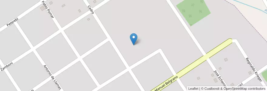Mapa de ubicacion de Manzana 109 en 아르헨티나, Misiones, Departamento Candelaria, Municipio De Santa Ana, Santa Ana.