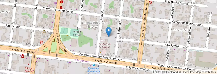 Mapa de ubicacion de Manzana 11 en アルゼンチン, ミシオネス州, Departamento Capital, Municipio De Posadas, Posadas.