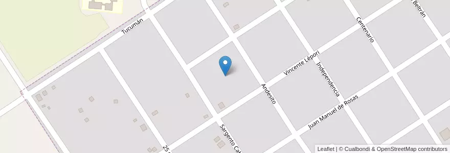 Mapa de ubicacion de Manzana 11 en アルゼンチン, ミシオネス州, Departamento Candelaria, Municipio De Bonpland, Bonpland.