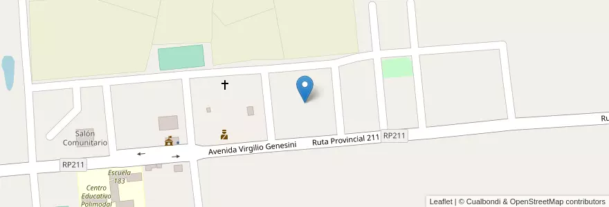 Mapa de ubicacion de Manzana 11 en アルゼンチン, ミシオネス州, Departamento Leandro N. Alem, Municipio De Dos Arroyos.