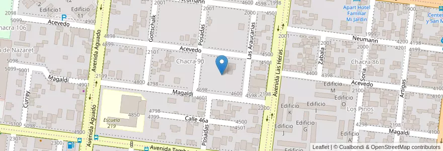 Mapa de ubicacion de Manzana 11 en Argentinië, Misiones, Departamento Capital, Municipio De Posadas, Posadas.