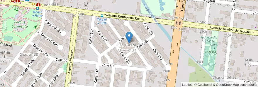 Mapa de ubicacion de Manzana 11 en Argentine, Misiones, Departamento Capital, Municipio De Posadas, Posadas.